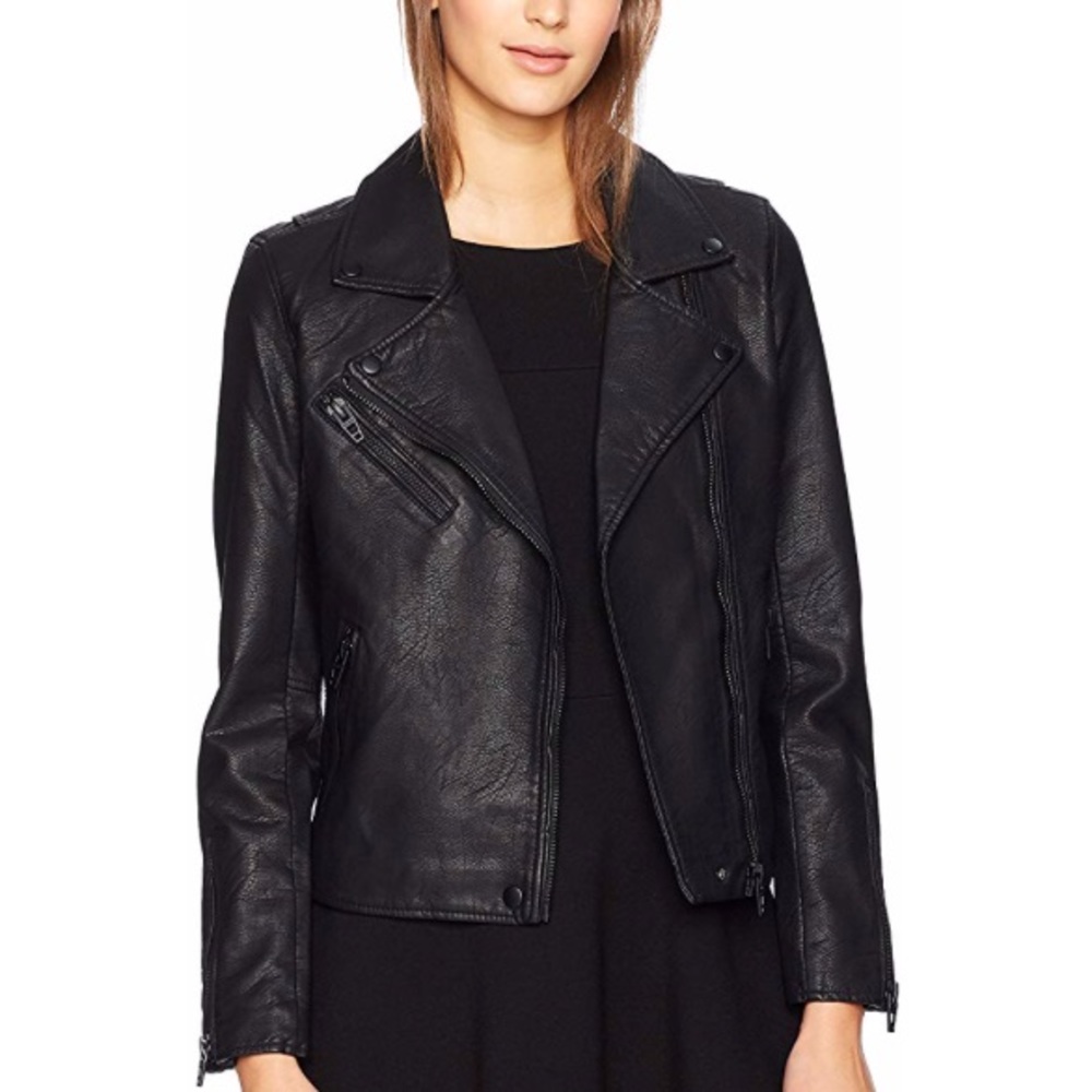 BlankNYC vegan leather moto jacket
